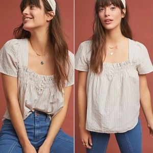 Anthropologie Isabella Sinclair Sonnet Striped Top